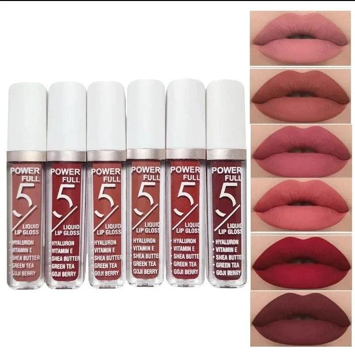 6 Pcs Bob Matte Lipgloss Set Bob