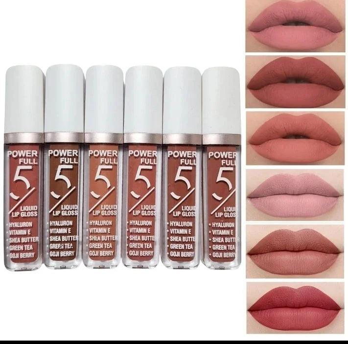 6 Pcs Bob Matte Lipgloss Set Bob
