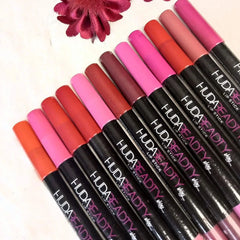Huda Beadty Lip & Eye Color Pencil Pack Of 12 Huda Beadty