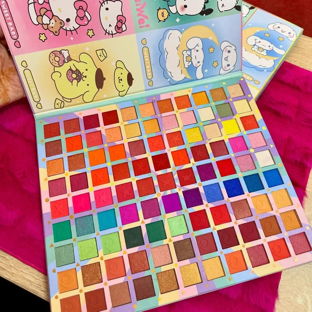 Friends Sanrio Eyeshadow Palette (99 Colors) Cosmia.pk