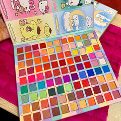 Friends Sanrio Eyeshadow Palette (99 Colors) Cosmia.pk
