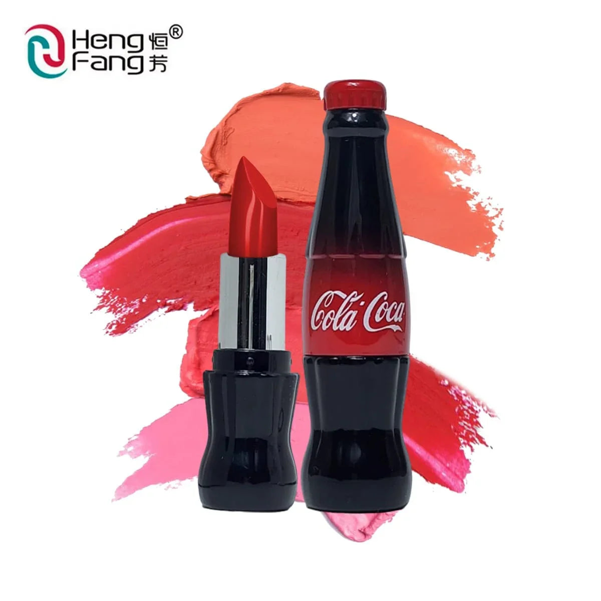 Heng Fang 4pcs Matte Cola Coca Lipstick Set Heng Fang