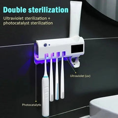 Wall-mounted UV toothbrush sterilizer and automatic toothpaste Cosmia.pk