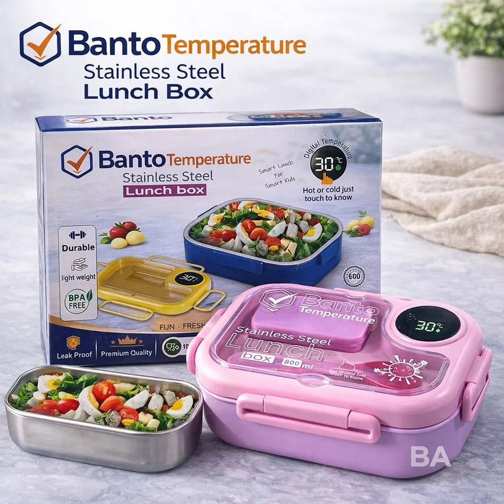 Banto Temperature Sensor Stainless Steel Lunch Box Cosmia.pk