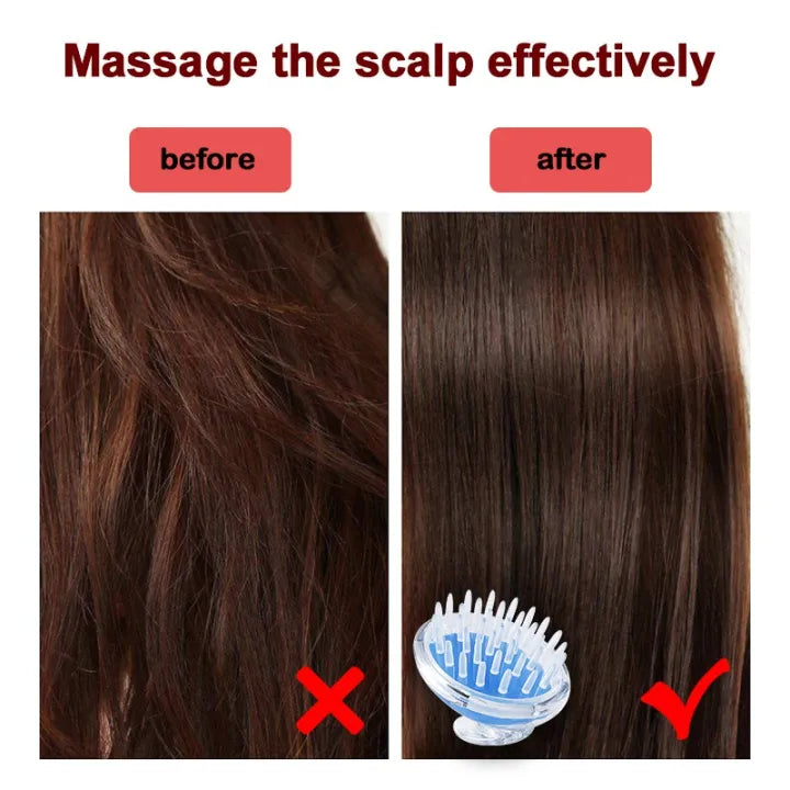 Silicone Shampoo Hair Wash Brush Hair scalp Massage Brush Cosmia.pk