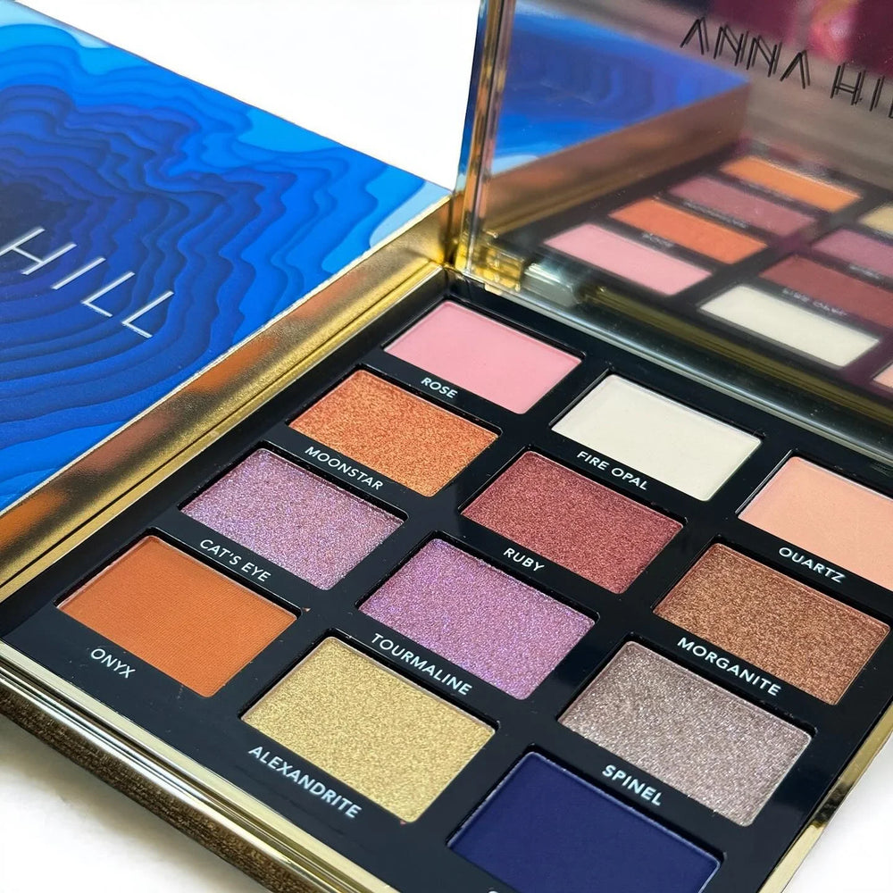 Anna Hill Sapphire Eyeshadow Palette (12 Colors) Anna Hill