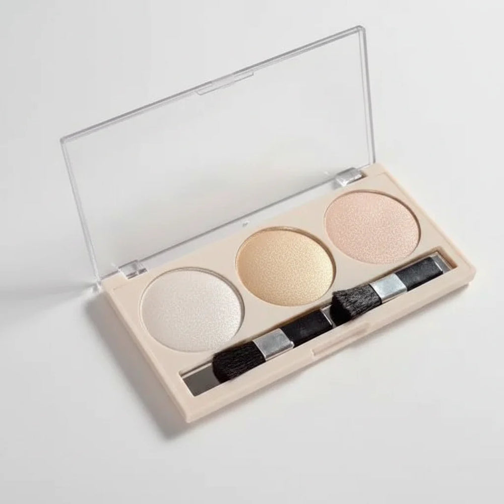3 in 1 Fashion Trend-Blusher and Highlighter Makeup Kit Romantic Color
