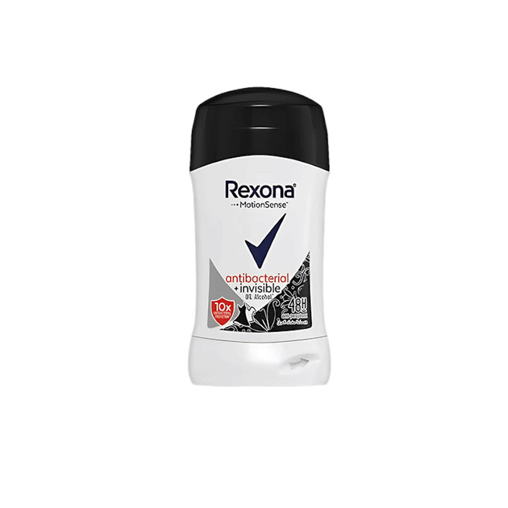 Rexona Antibacterial+invisible 48h Deodorant Stick 40g REXONA