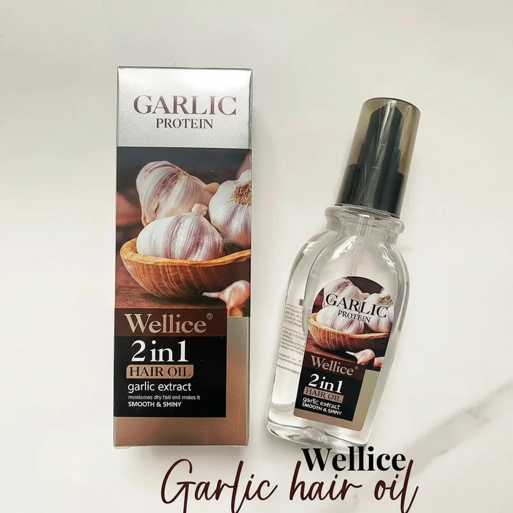 Wellice Garlic Protein 2in1 Hair Oil Garlic Extract Wellice