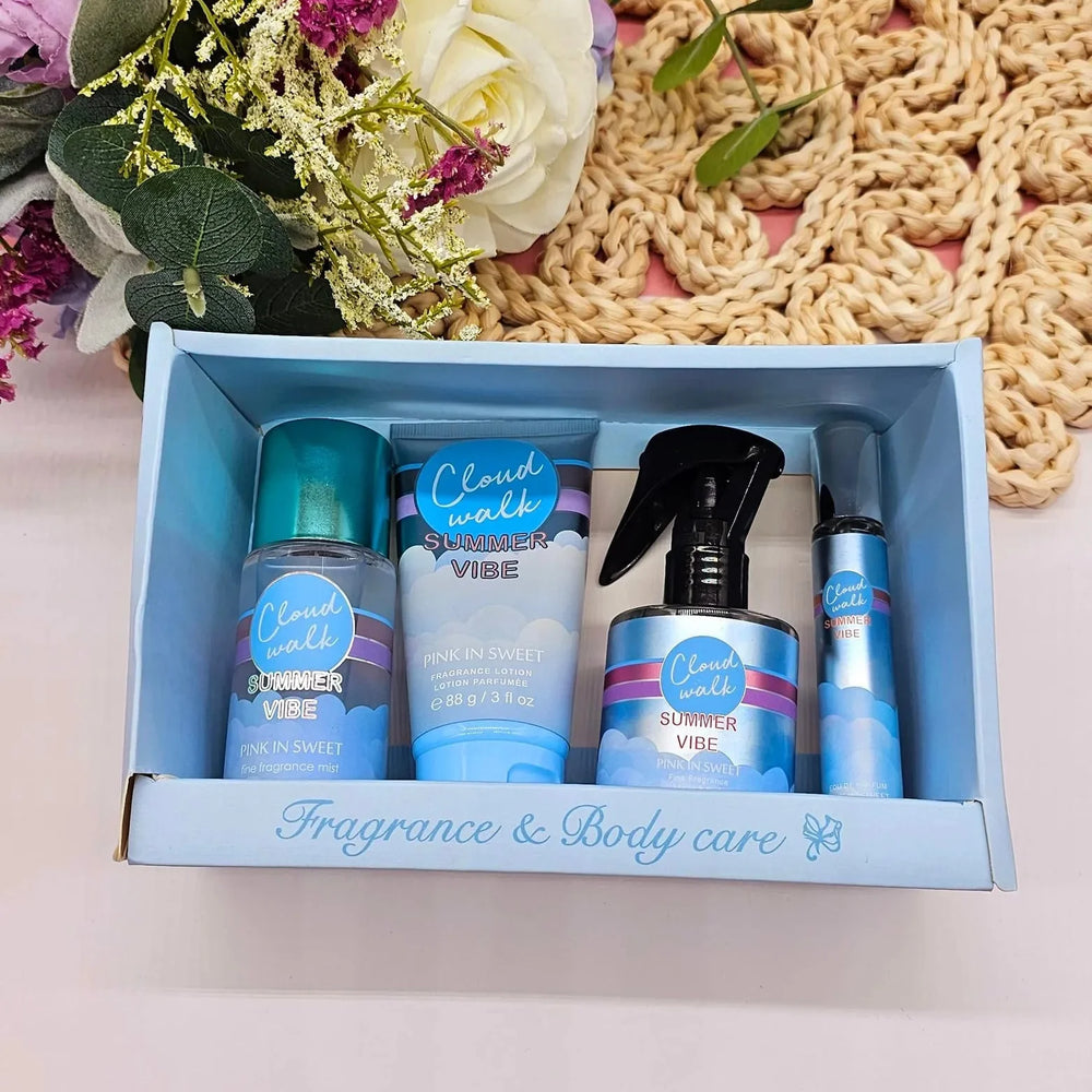 Pink In Sweet Cloud Walk Summer Vibe Fragrance and Body Care Gift Set Pink In Sweet