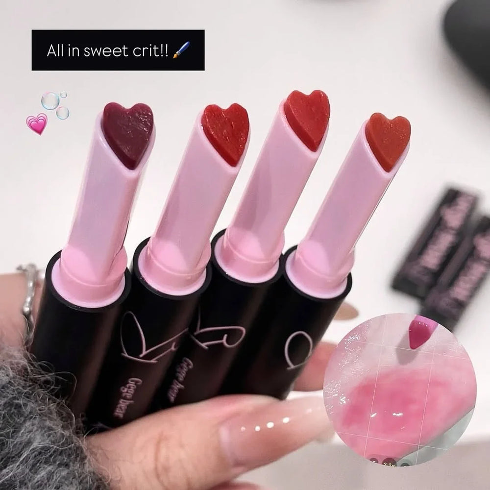 Gege Bear Heart Shape Magic Pen Moisturizing Solid Lip Gloss Gege Bear