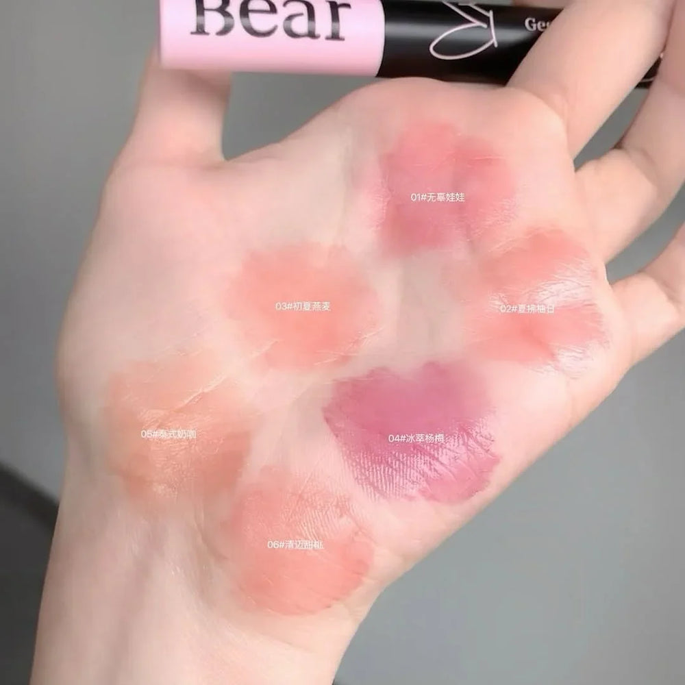 Gege Bear Heart Shape Magic Pen Moisturizing Solid Lip Gloss Gege Bear