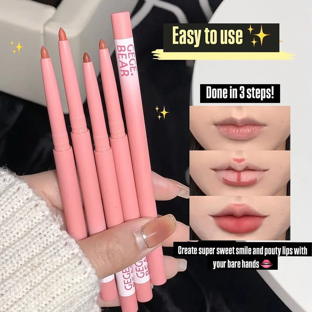 Gege Bear Lip Liner Pencil Matte Lipstick Gege Bear