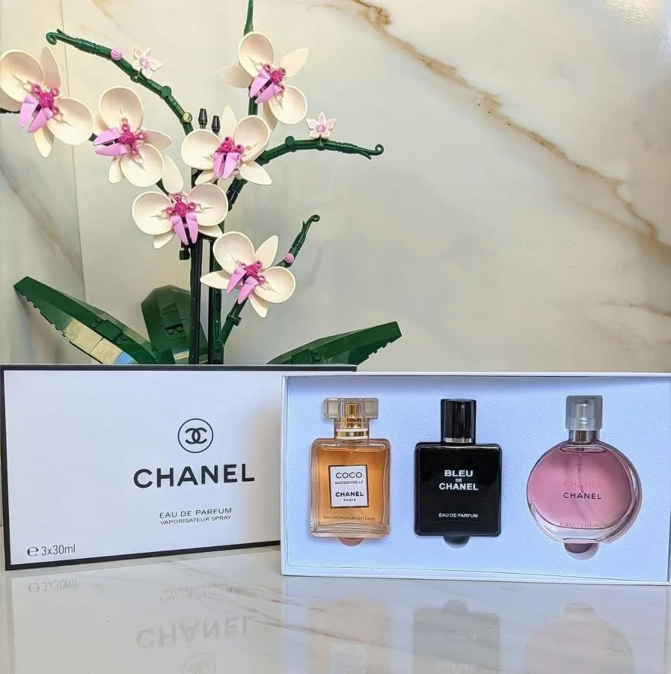 Chanel Perfume Gift Set for Women 3-in-1 (3 x 30ml) - Dubai - 100% Original Testers Chanel