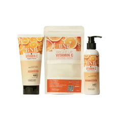 BNB Vitamin C BRIGHT UP KIT (Cleanser 200ml+ Scrub 200ml + Mask 120gm) BnB