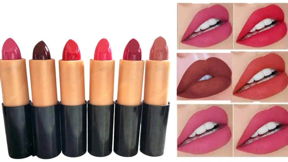 Pack Of 12 Piece Matte Lipstick Multicolour Pack Cosmia.pk