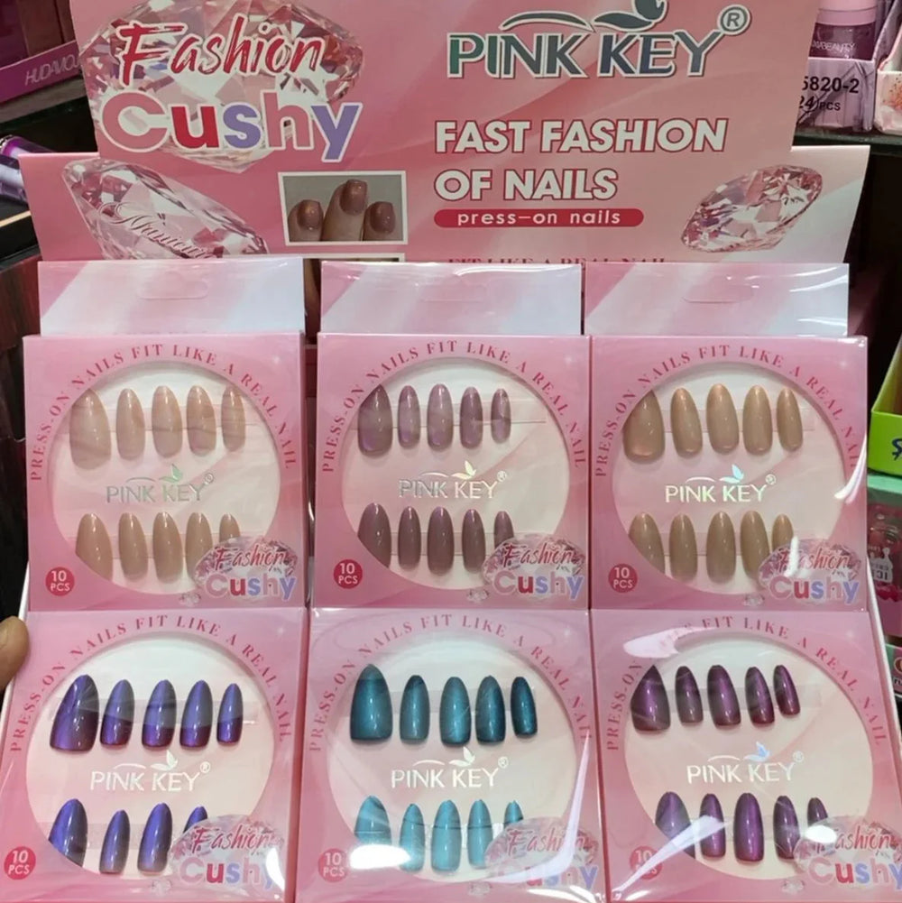 Pink Key Fashion Cushy Press-On Nails Pink Key