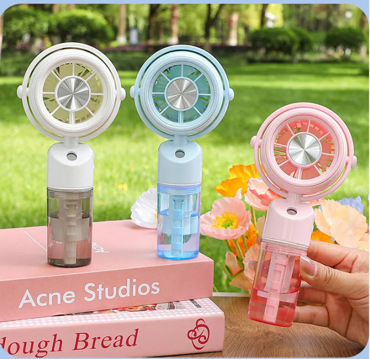 Portable Misting Handheld Mini Cooling Fan With Water Spray 3 Speeds Cosmia.pk