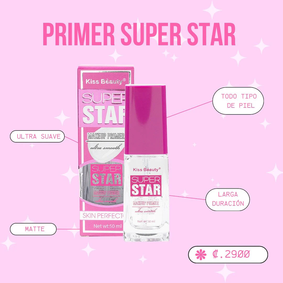 Kiss Beauty Super Star Ultra Smooth Makeup Primer. - 50ml Kiss Beauty