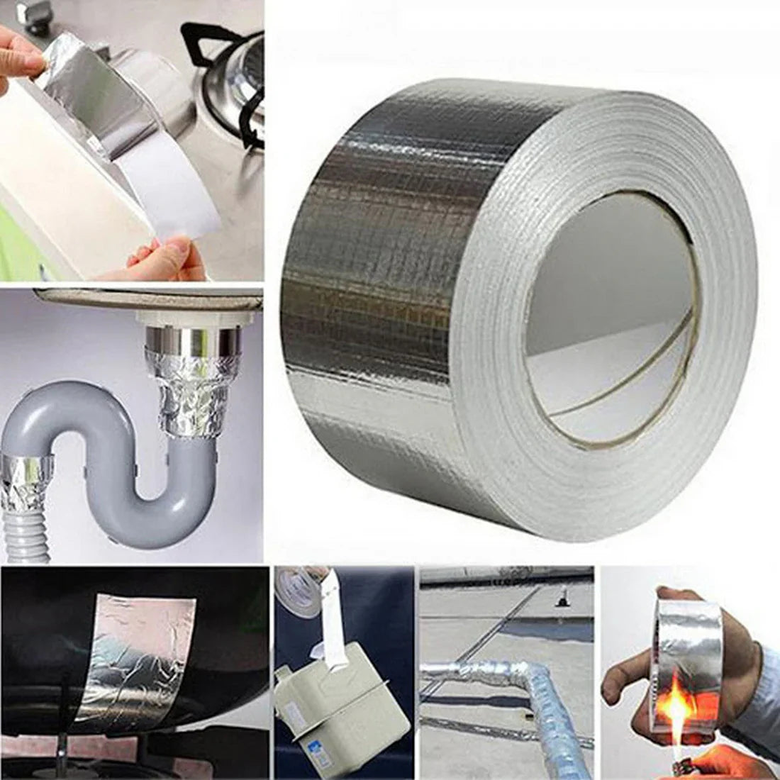 Aluminum Foil Super Fix Adhesive Butyl Strong Waterproof Tape Cosmia.pk