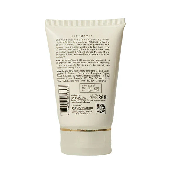 BNB Sun Screen (SPF 60) - 120ml BnB