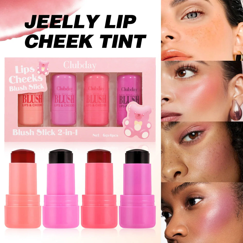4 Pcs Victoria Key 2 in 1 Jelly Blush Victoria Key