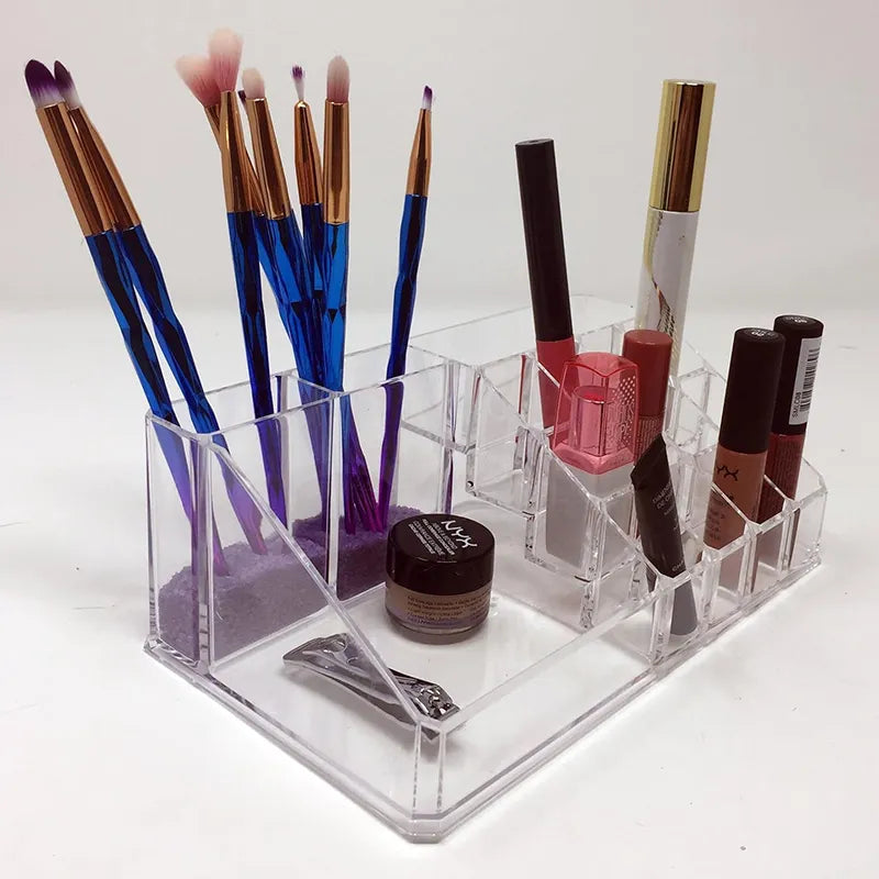 4 Compartments Makeup Lipstick Storage Container Cosmia