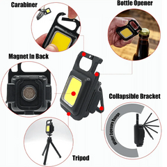 Mini Keychain Flashlights - 4 Light Modes Rechargeable Keychain Light Cosmia.pk