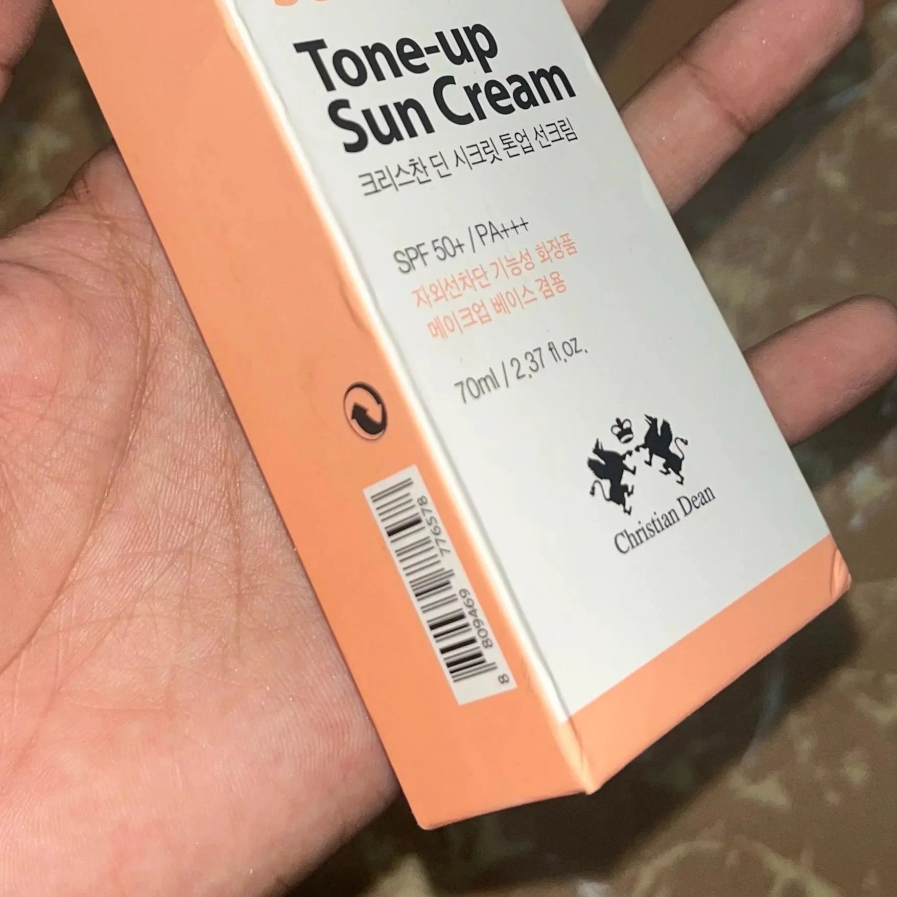 Christian Dean Secret Tone-up Sun Cream SPF50+ PA+++ 70ml Christian Dean