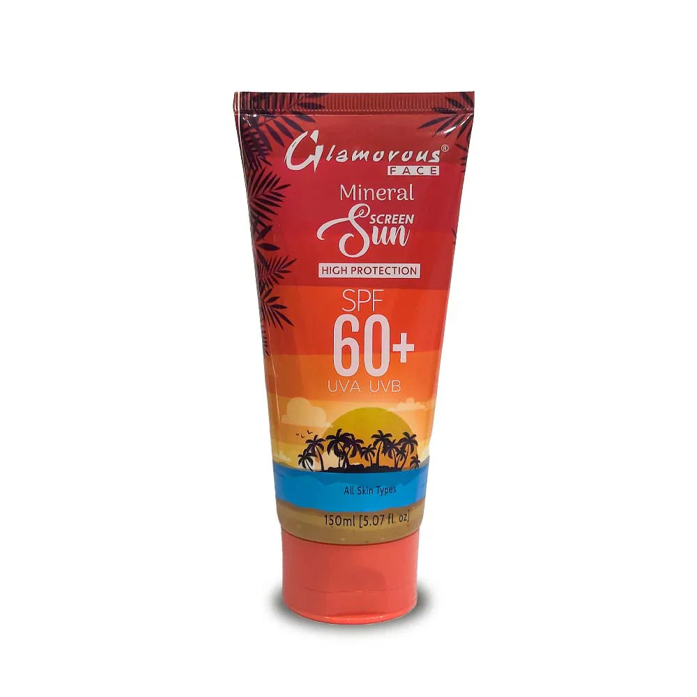 Glamorous Face Sunscreen Lotion , Sunblock SPF 60+ UVA UVB 150ml Glamorous Face