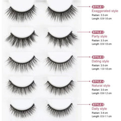 Magnetic Eyelash With Magnetic Liquid Eyeliner & Tweezer Cosmia.pk