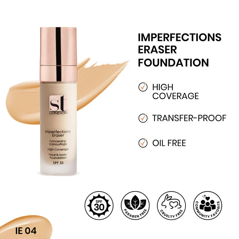 ST London Imperfection Eraser Concealing Foundation, SPF 30 ST London