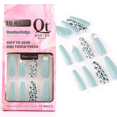 Quetee Beauty 3D Nails Premium Design four Quetee