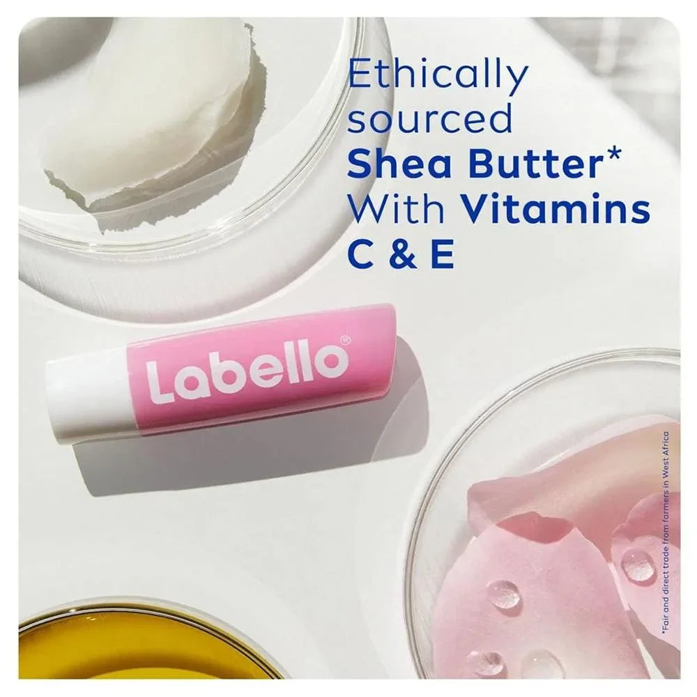 Original Labello Soft Rose, Rose Tinted Lip Balm - 4.80g Labello