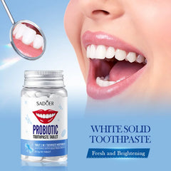 Sadoer 2 in 1 Solid Toothpaste Tablets -  28.5g Sadoer