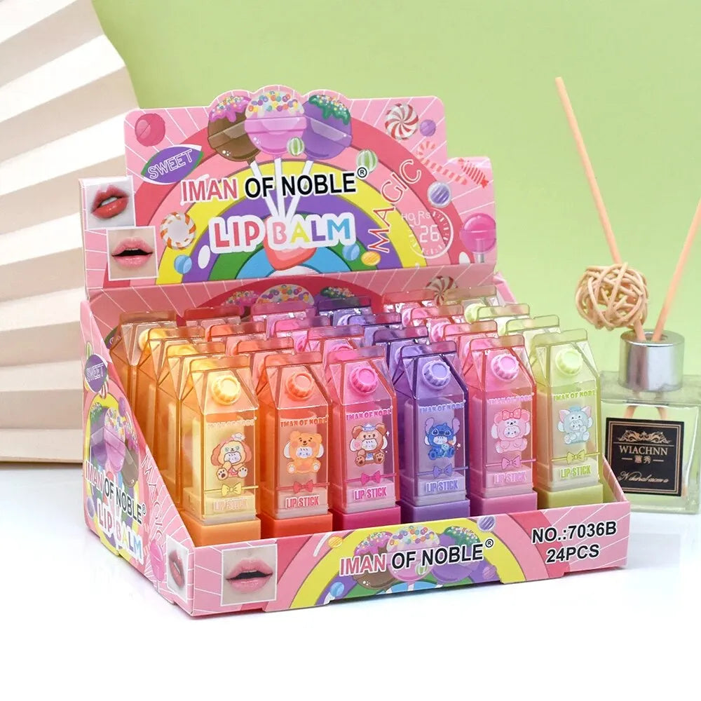 IMAN OF NOBLE Cute Cartoon Magic Lip Balm (6Pcs) Iman of Noble