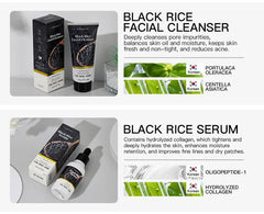 KORMESIC refreshing Relieve discomfort black rice Facial Cleanser - 100g KORMESIC