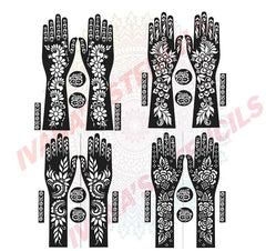 Full Hand Mehndi Stencil Design Cosmia.pk