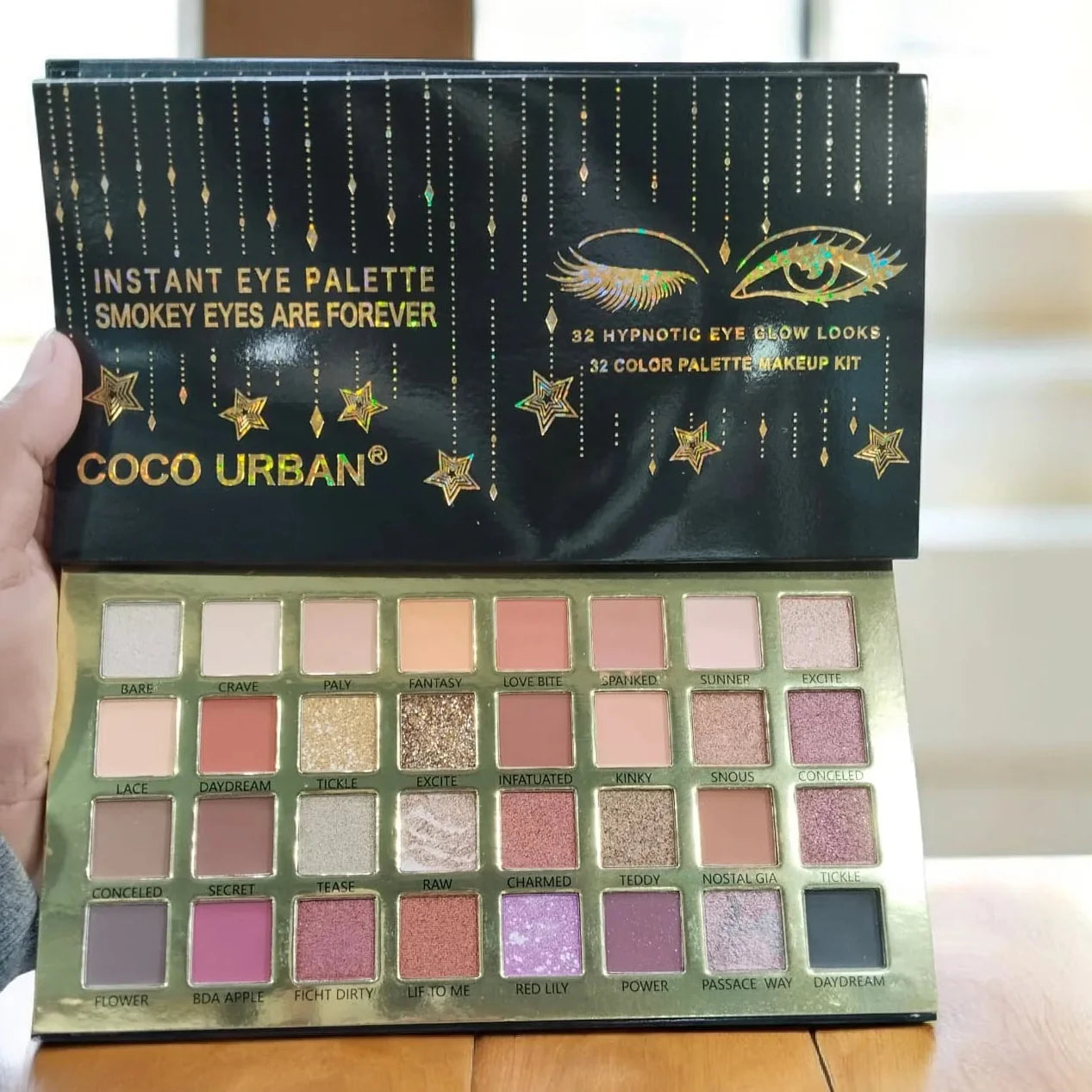 Coco Urban Smokey Eyes Eyeshadow Palette - 32 Colors Coco Urban