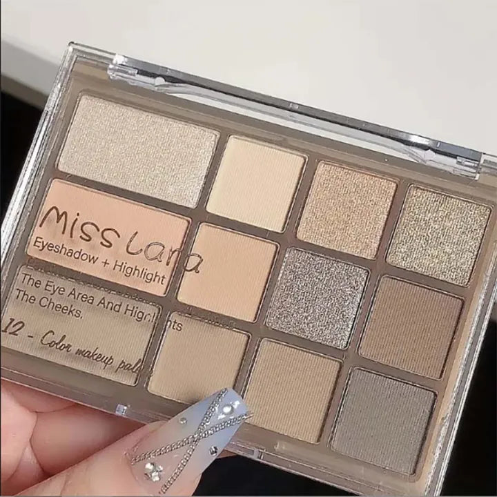 Miss Lara 12-Color Eyeshadow Palette Miss Lara