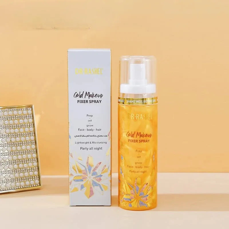 Dr.Rashel Lightweight & Moisturizing Gold Makeup Fixer Spray - 100ml DR.Rashel