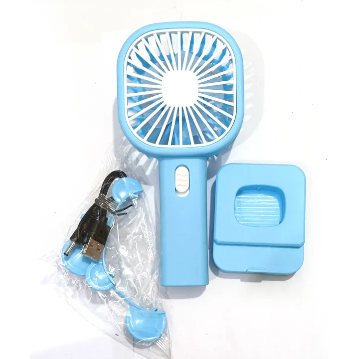 High-Quality USB Rechargeable Portable Mini Desktop Fan with Turbo Cosmia.pk