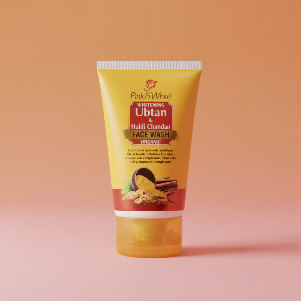 Pink & White Whitening Ubtan & Haldi Chandan Face Wash Pink & White