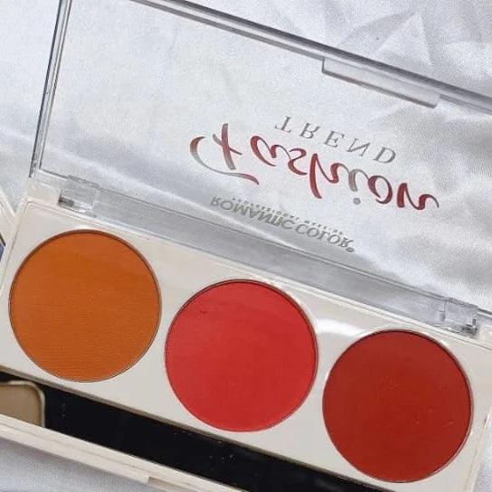 3 Color Fashion Trend Blush On Palette Fashion Trend