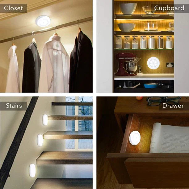 Set Of 3 Wireless Remote Control Night Light Cosmia.pk