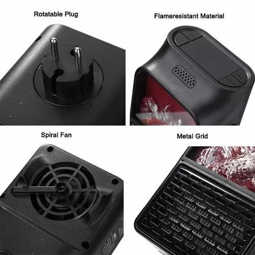 Portable Mini Electric Fan Heater Low Energy Cosmia.pk