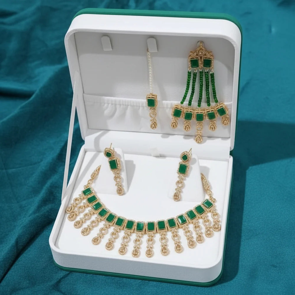 Zircon Necklace Set for Women – AD Super Design Premium Quality Cosmia