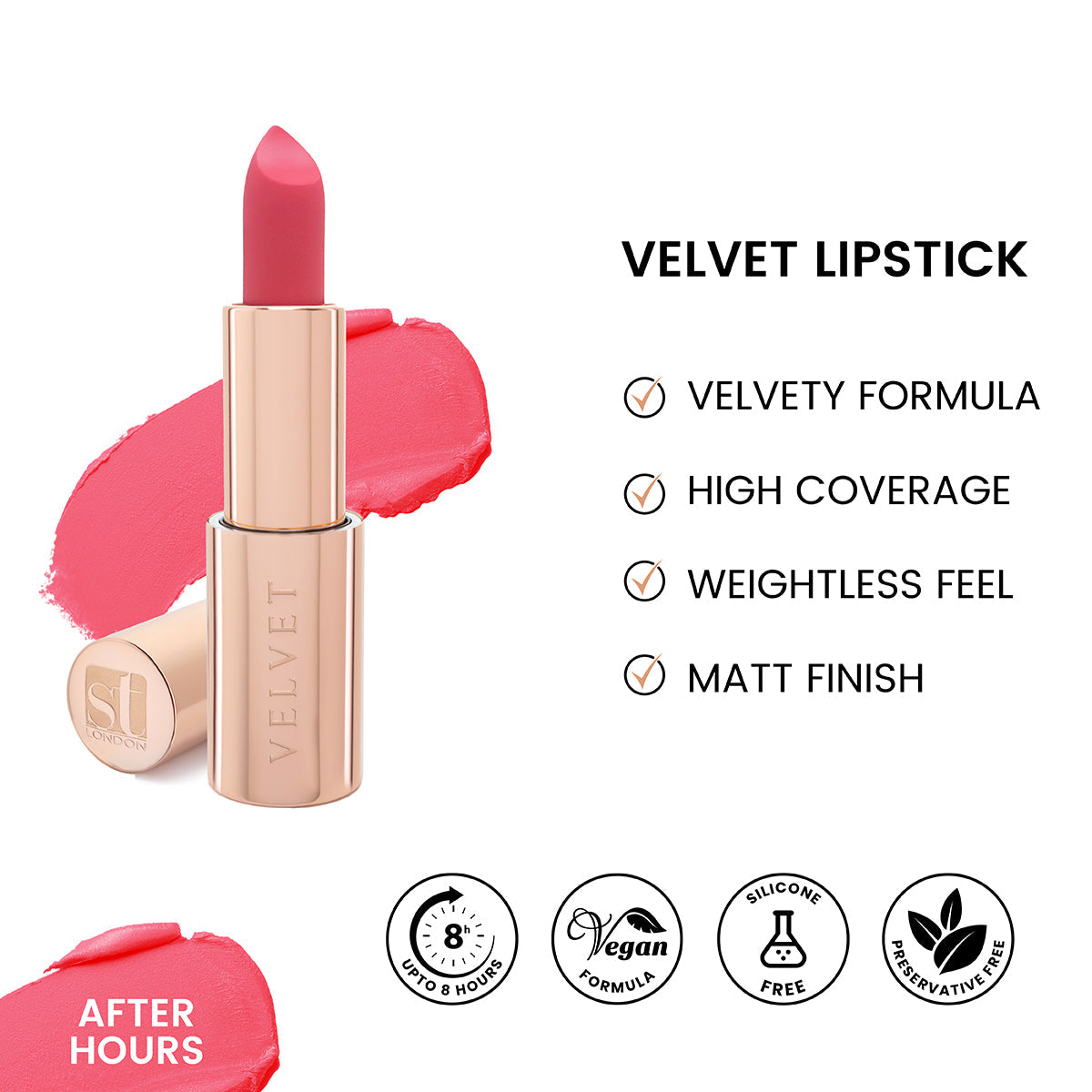 ST London - Velvet Ultra Matt Lipstick - After Hours cosmia.pk