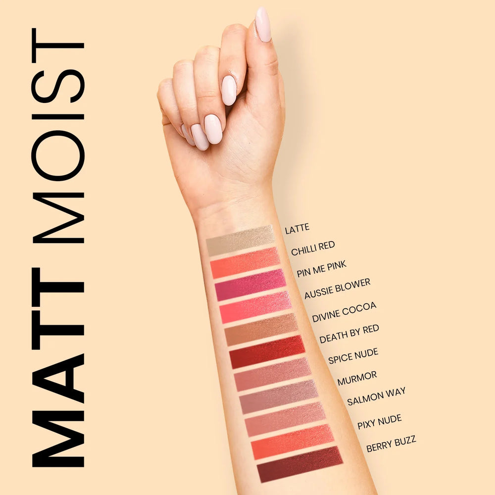 ST London - Matt Moist Long-Lasting Lipstick Cosmia.pk