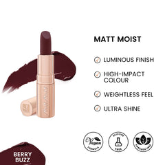 ST London - Matt Moist Long-Lasting Lipstick - Berry Buzz cosmia.pk